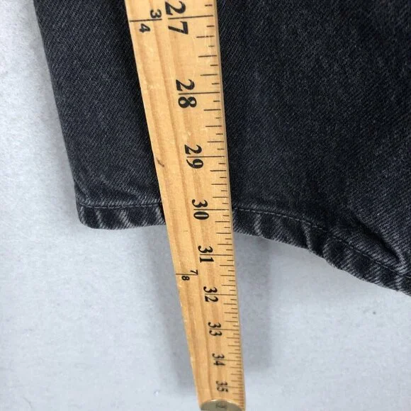 VTG Levis 501 Jeans Mens 38x32 Black FadedButton Fly Straight Leg Y2K Mexico